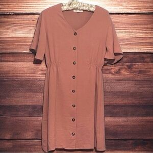 SHE AND SKY MAUVE MINI DRESS SIZE SMALL